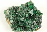 Fluorescent Green Fluorite w/ Galena - Diana Maria Mine, England #208882-1